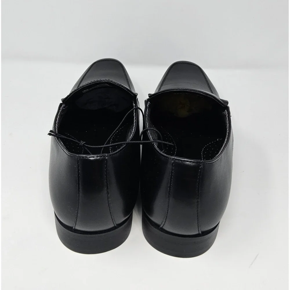 Perry Ellis Loafers Dress Shoes Mens 11 Wide Bicycle Toe Black Portfolio Slip On